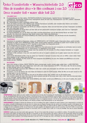 Wasserschiebefolie 2.0 - EFCO